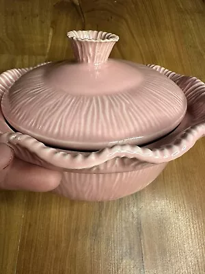 Vintage Miramar Of California Pottery Pink 602 Dish 1956 • $21