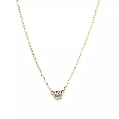 Tiffany & Co. Elsa Peretti Fashion Necklace In 18k Yellow Gold 0.14 CTW • $850