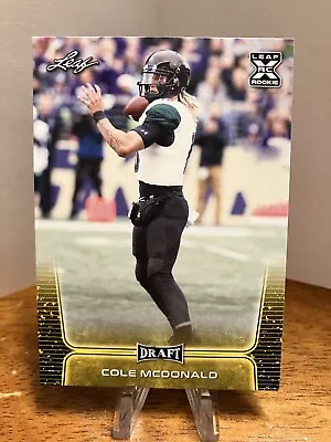 Cole McDonald 2020 Leaf Draft #25    Gold Hawaii Rainbow Warriors • $1.50