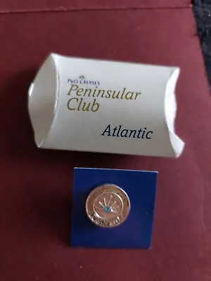 F/P&O Cruises Peninsular Atlantic Pin Badge Boxed • £4