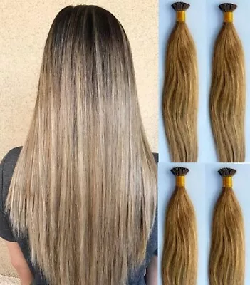 18 22  100grs125sI Tip (Stick Tip) Fusion Remy Human Hair Extensions #18  • $69.99