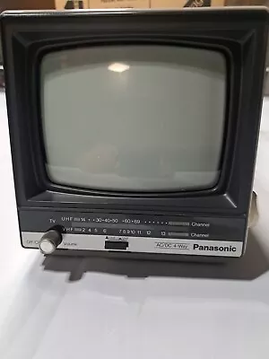 Vintage 1986 Panasonic B/W TV TRG-511T New W/Box Electric Or D Batteries Works • $62.99