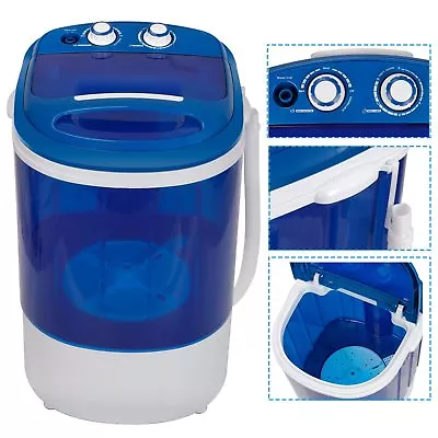 9lbs Portable Single Tub Washer ECO Compact Mini Washing Machine Space Saving • $61.58