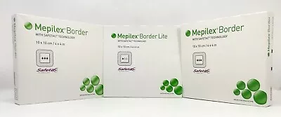 Mepilex Border With Safelac Technology 10 X10cm/4in X 4in 295300 Exp 2023 15 Lot • $22.45