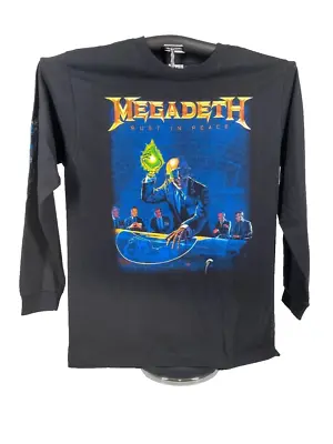 Megadeth Rust In Peace Black Long Sleeve T-Shirt Size Medium Used Tour Shirt • $54.50