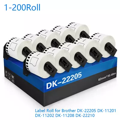 Compatible Continuous Label Roll For Brother DK-22205 QL-570 QL-700 800 QL-1100 • $14.26