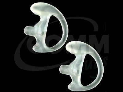 Gel Ear Mold Inserts For Acoustic Tube - 2 Clear Left Xsmall - 2way Radio Eartip • $8.45