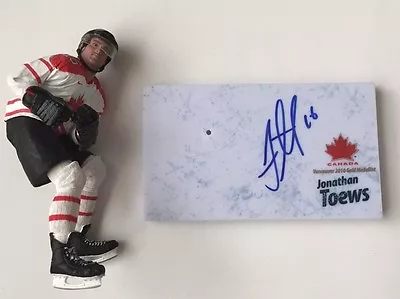 Jonathan Toews Signed Team Canada Gold Olympic Mcfarlane Figure Blackhawks Coa • $131.19