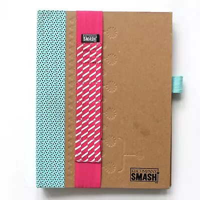 K&Company Smash Book Folio Junk Journal Blue With Pink Strap • $29.99