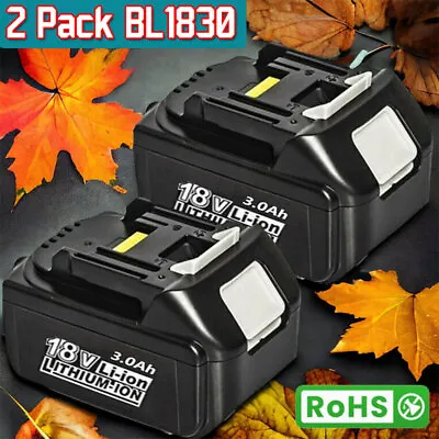 2-Pack For Makita 18V 3.5Ah LXT Lithium-Ion BL1830 BL1850 BL1860 Tool Battery • $23.74