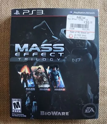 Mass Effect Trilogy PS3 PlayStation 3 Complete Set (Manual Included)  • $25