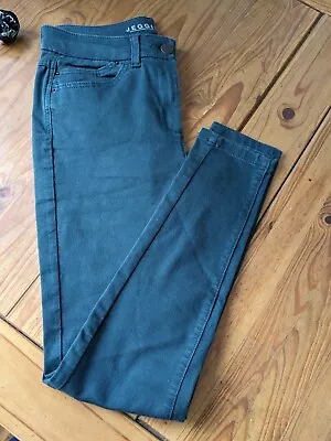 M&s Ladies Bottle Green Skinny High Waisted Ankle Jeggings / Jeans Uk 12 • £8.99