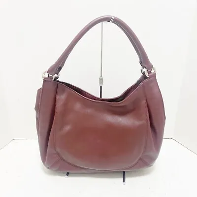 Auth MAURO GOVERNA - Bordeaux Leather Shoulder Bag • $100