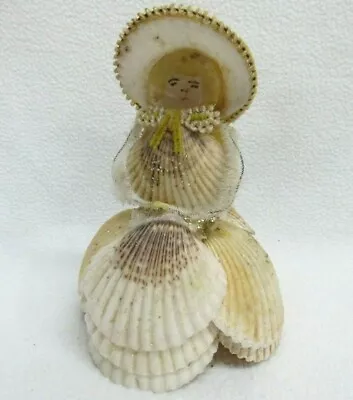 Vtg Antique Seashell Doll 6 1/2  • $35