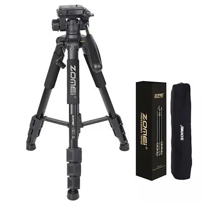 $9.99 • Buy 55  Aluminum Pro Camera Tripod Stand For Canon Nikon Sony DSLR Smart Phone Black