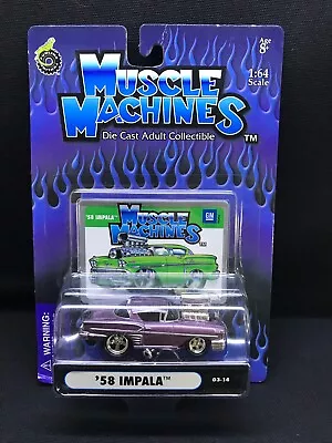 Muscle Machines 1958 Impala (purple) Collectable Scale 1:64 • $39.99