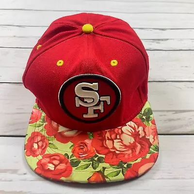 Mitchell & Ness San Francisco 49ers Hat Mens Red Logo Galaxy NBA Snapback Cap • $17.99