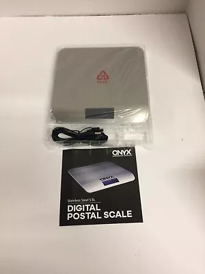 Scale Onyx 06-224 Digital Postal Scale Stainless Steel 5lb New Open Box • $7