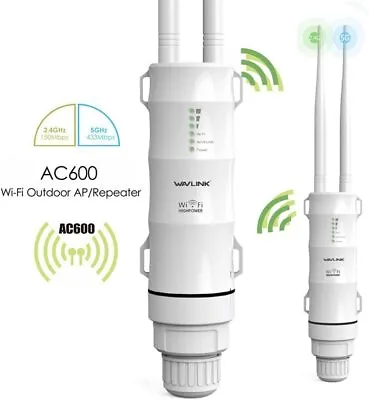 AC600 Outdoor WiFi Range Extender Dual Band Wireless Access Point Weatherproof • $51.29
