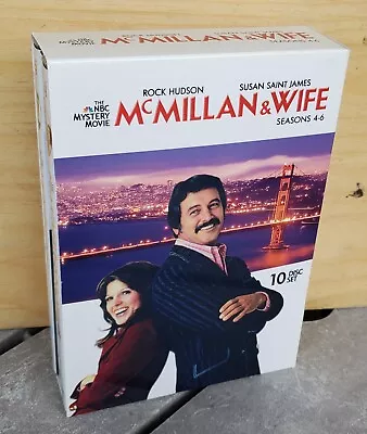 McMillan & Wife Seasons 4-6 OOP 10 DVD Set Slipcase Rock Hudson No Scratches  • $20