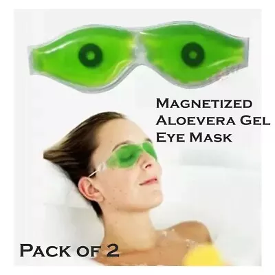 RSGL Aloe Vera Cool Gel Eye Mask For Stress Relief & Dark Circles Set Of 2 • $13.49