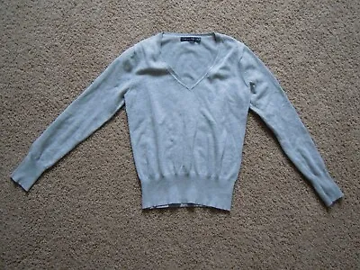 $1 • Buy THE LIMITED Women's SWEATER Size Medium Gray Long Sleeve 