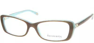 TIFFANY & CO . Eyeglasses - TF2095 - 8168 - Pearl Brown / Tiffany Blue - Womens • $274