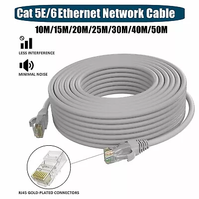 Ethernet Network Lan Cat 5e & Cat 6 Cable Fast 1m 2m 3m 5m 10m 15m 20m 30m 50m • $7.55