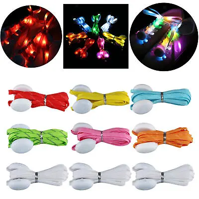 £7.52 • Buy Light Up Shoelaces Flashing Shoestring For Sneakers Roller Skates Shoe Laces