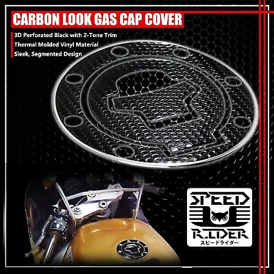 97-03 Gsxr-600/750/1000 Gas Cap Fuel Lid Cover Protector Pad Black/chrome Silver • $14.95