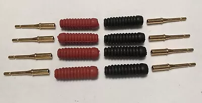 Monster Cable Twist Crimp Speaker Pin Connectors 24K Gold Plated Straight Pin (8 • $8.50