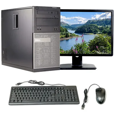 Dell Desktop Computer Windows 10 Pro PC Intel I5 8GB RAM 128GB SSD 22  LCD Wi-Fi • $139.99