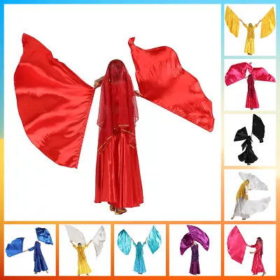 1 Pair Child Satin Flag Christian Worship Dance Praise Flag With Scalable Rod • $9.35