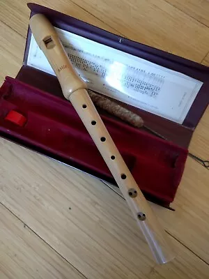 Soprano Wooden Maple Recorder Swiss Blockflote Moeck • $200