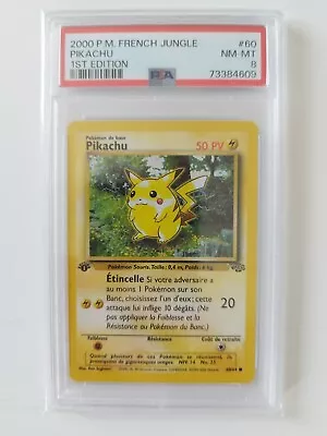 $74.94 • Buy Pokemon Card Pikachu 60/64 Wizards Edition 1 - Jungle - FR - PSA 8