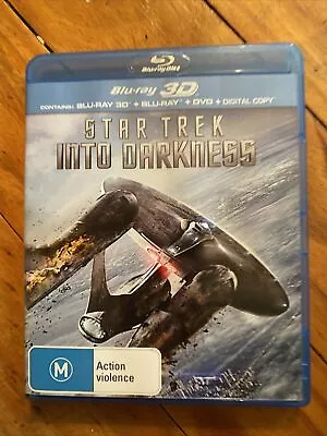 Star Trek Into Darkness (Blu-ray 2013 3-Disc Set) 3D + Blu Ray + DVD + Digital • $11.50