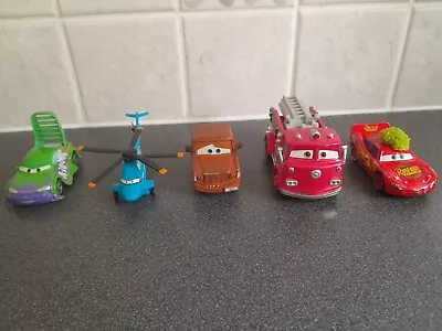 £5.99 • Buy Disney Cars - 5 Diecast Vehicles - Helicopter, Wingo, Mater (?) & Lightning