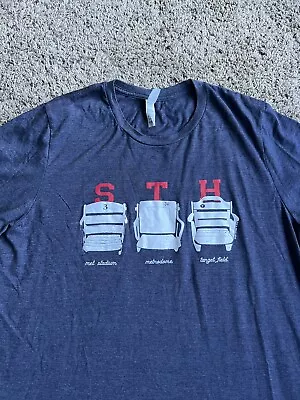 Bella Canvas T-Shirt Minnesota Twins Baseball Large MLB Target Field Metrodome • $22