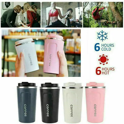 $18.99 • Buy Insulated Coffee Mug Cup Travel Thermal Stainless Steel Flask Vacuum Leakproof