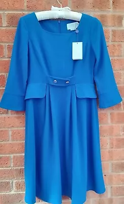 Seraphine Maternity Dress Size 8 Tailored Formal Wear Royal Blue • £35