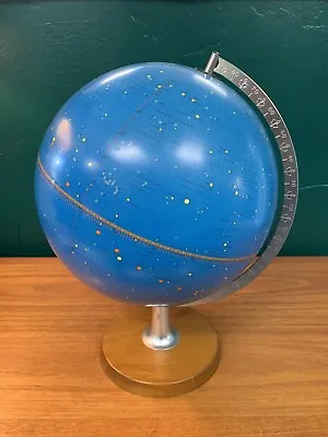 Vintage Light Up Celestial Globe Scan-Globe 1975 Astrology Copenhagen 12” • $65