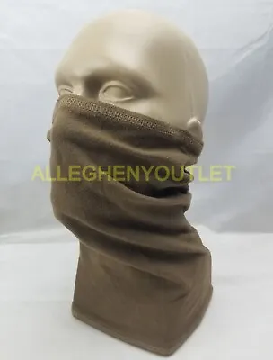 US Military Army Neck Gaiter Poly Pro NSN 8440-01-387-8509 Coyote Brown EXC • $9.90