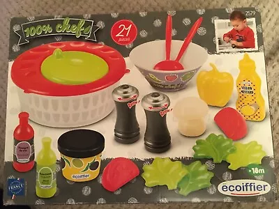 Ecoiffier 100% Chef Salad Set Kids Playset - New - See Description • £12.99