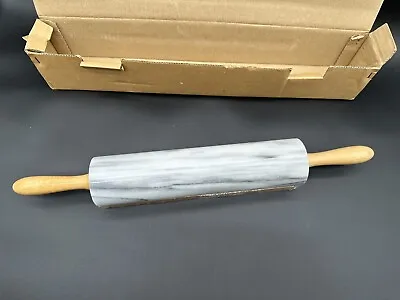 COOK'S CLUB NATURAL MARBLE ROLLING PIN In Original Box • $20