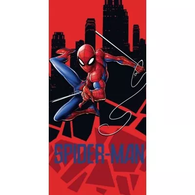 Spider Man Super Hero RED Beach Towel Swimming Spiderman Boy Or Girl COTTON • £16.99