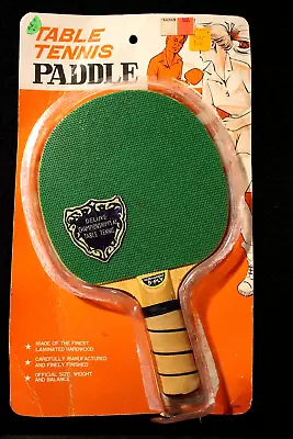 VINTAGE TABLE TENNIS PADDLE Tournament 5-Ply Delux Championship Play Lam Hdwd • $35