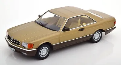 1/18 Kk-scale Resin Mercedes Benz - S-class 500 Sec (c126) Coupe 1987 - Gold Met • $150.02