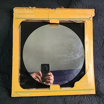 Vintage Set Of 6Circle Mirror Tiles 12x12 Retro Wall Mount Glass Midcentury • $88