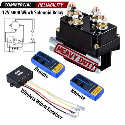 12V Winch Solenoid Relay Box W/ Wireless Remote Control Switch ATV UTV 12000 LB • $54.98