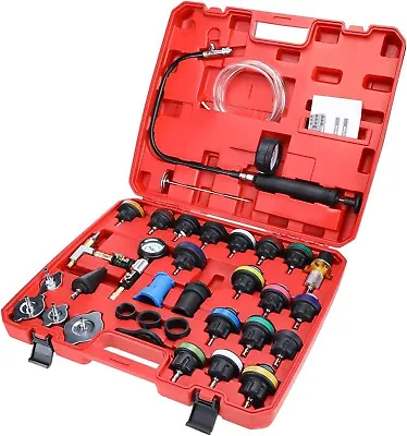 33 Pcs Radiator Pressure Tester Coolant Vacuum Purge Refill Kit With Adapters • $99